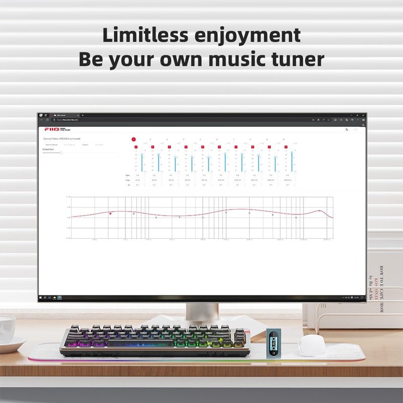 FiiO KA15 Portable DAC and Headphone Amplifier (Blue) - Image 2